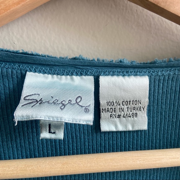 Spiegel Vintage Teal Cardigan Women's Large - Picture 4 of 5